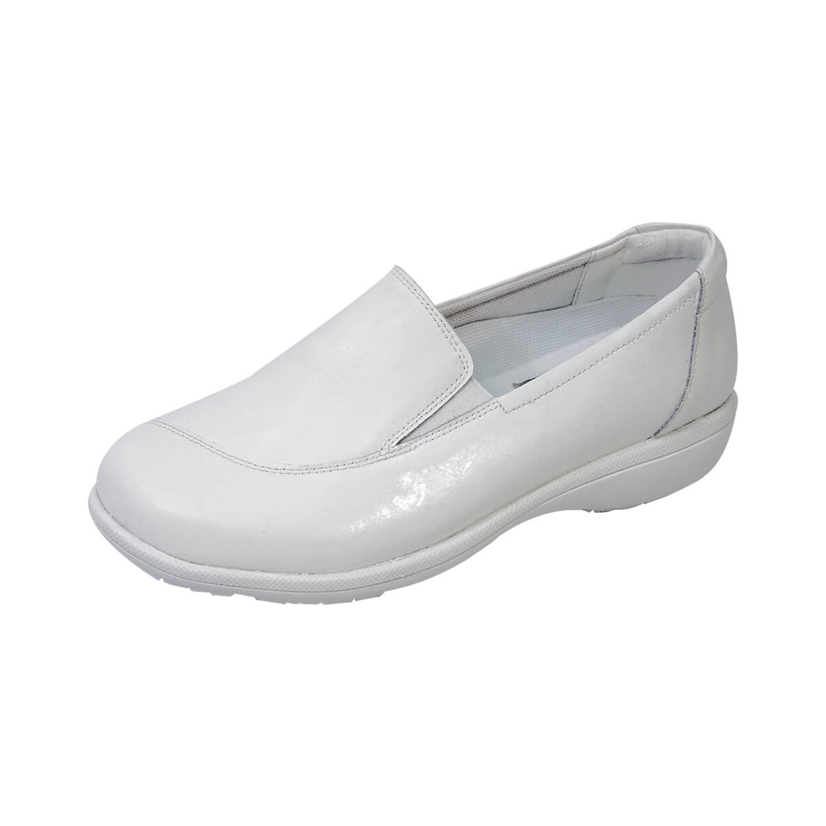 24 HOUR COMFORT Lila Women's Wide Width Leather Slip-On Shoes