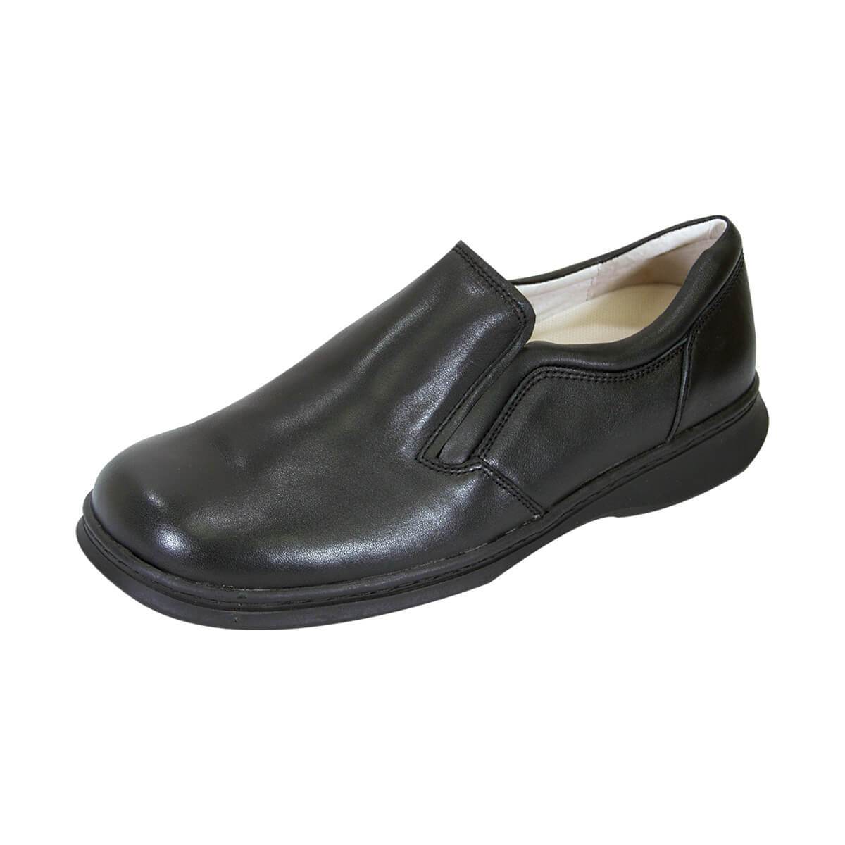 24 HOUR COMFORT Jason Men's Wide Width Leather Slip-On Shoes